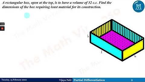 Partial Differentiation | Applications | Maxima and Minima - Part 3