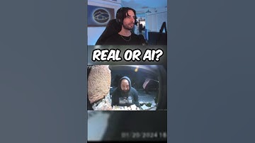 Is this delivery guy Real Or Ai? #reaction #ai #real #streamer