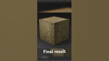 Realistic oak block in blender #minecraft #blender