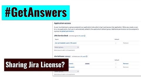 GetAnswers - Sharing Jira License?