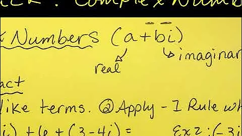 ADD SUBTRACT MULTIPLY COMPLEX NUMBERS (a + bi)
