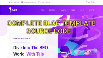 Complete Blog Website Template Free Download Source Code #websitetemplate #websitedesign
