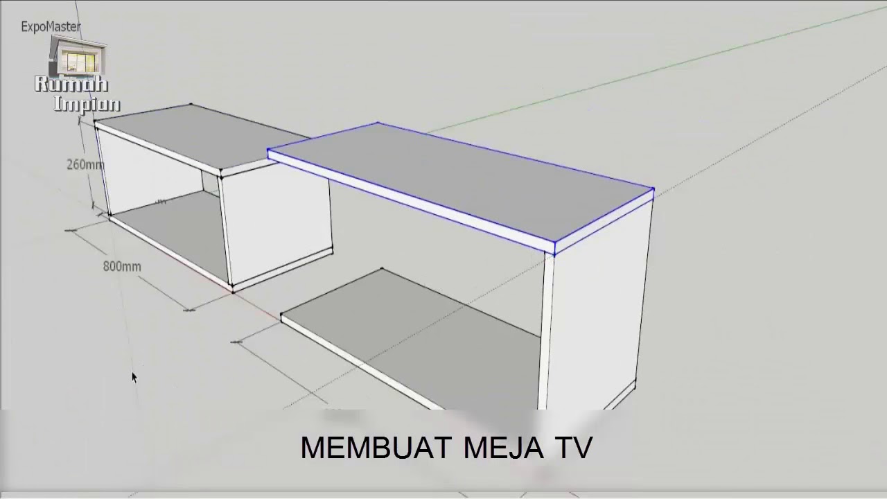 Desain Untuk Membuat Meja Tv Simpel Youtube