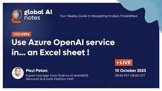 Use Azure OpenAI service in... an Excel sheet! - Global AI Notes