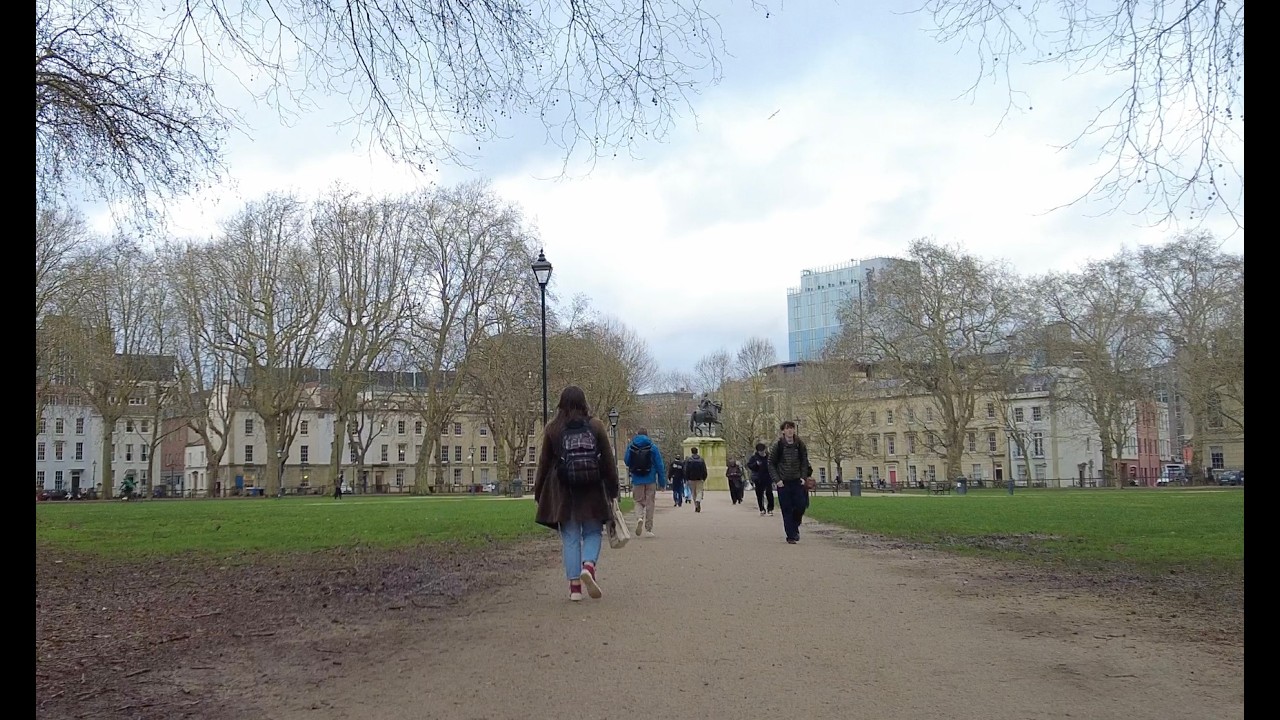 Going via Queen Square  Bristol walk 24th February am   4K