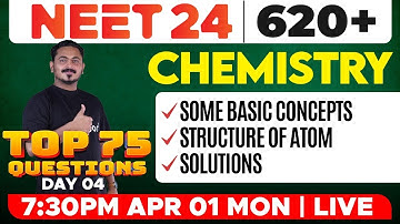 NEET 2024 - Chemistry | Some Basic Concepts of Chemistry, Structure of Atom, Solutions | Eduport