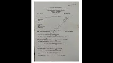 B.com 5th Sem  E- Commerce 2023 QP | OU #bcom #pyq2023 #osmania