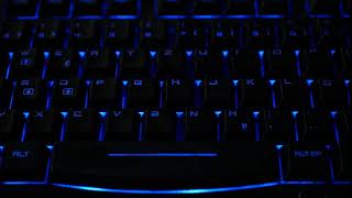 Blue Lighting Keyboard | No Copyright Video screenshot 2