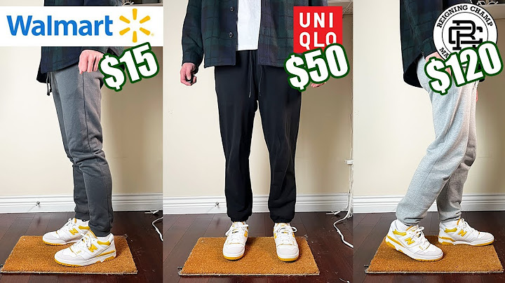 WALMART vs UNIQLO vs REIGNING CHAMP Sweatpants (Fit, Quality, Value)