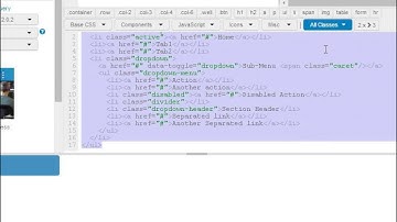 Bootstrap 3.1: Components Tutorial Video: Navigation