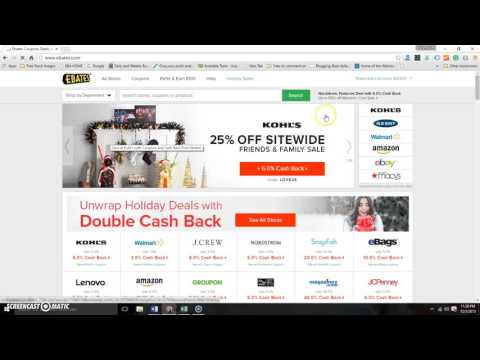 How to use ebates