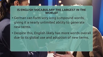 Is English Vocabulary The Largest In The World? - The Daily Definition