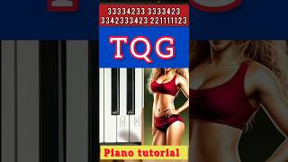 Shakira Karol G TQG easy piano tutorial #piano #tutorial #easy screenshot 2