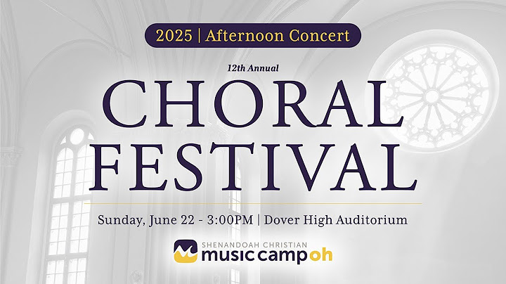 Ohio ChoralFest 2025 - Afternoon Concert Livestream