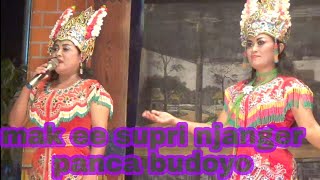 Mak supri nembang lagu jowo di iringi Janger PANCA BUODOYO live  rejomulyo - metro selatan
