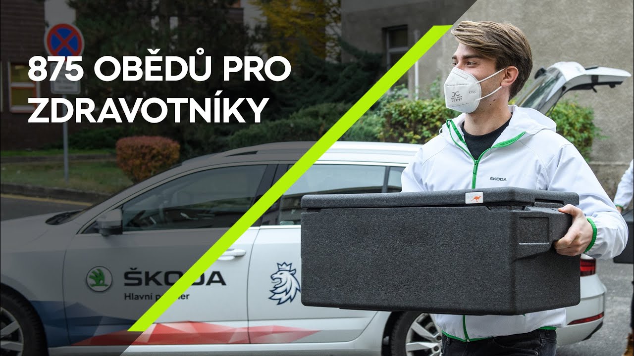 ŠKODA Auto děkuje zdravotníkům a rozváží 875 obědových menu