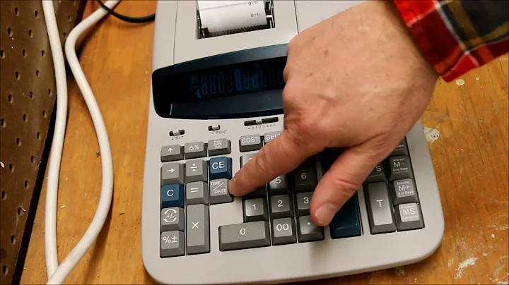 How to change date & time on Victor 1530-6 calculator (and how not to do it!)