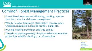 USDA Natural Resource Conservation Service Forest Management Presentation