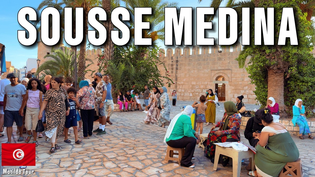 Inside Sousse Medina | Tunisia’s Vibrant Old Town & Street Food Tour, TUNISIA 🇹🇳4K 2025