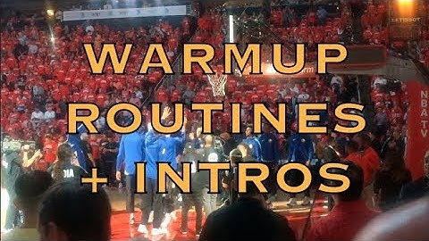 Pregame warmups, routines and intros in Houston before 2018 WCF G5