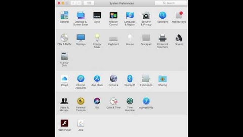 System preferences is still here.