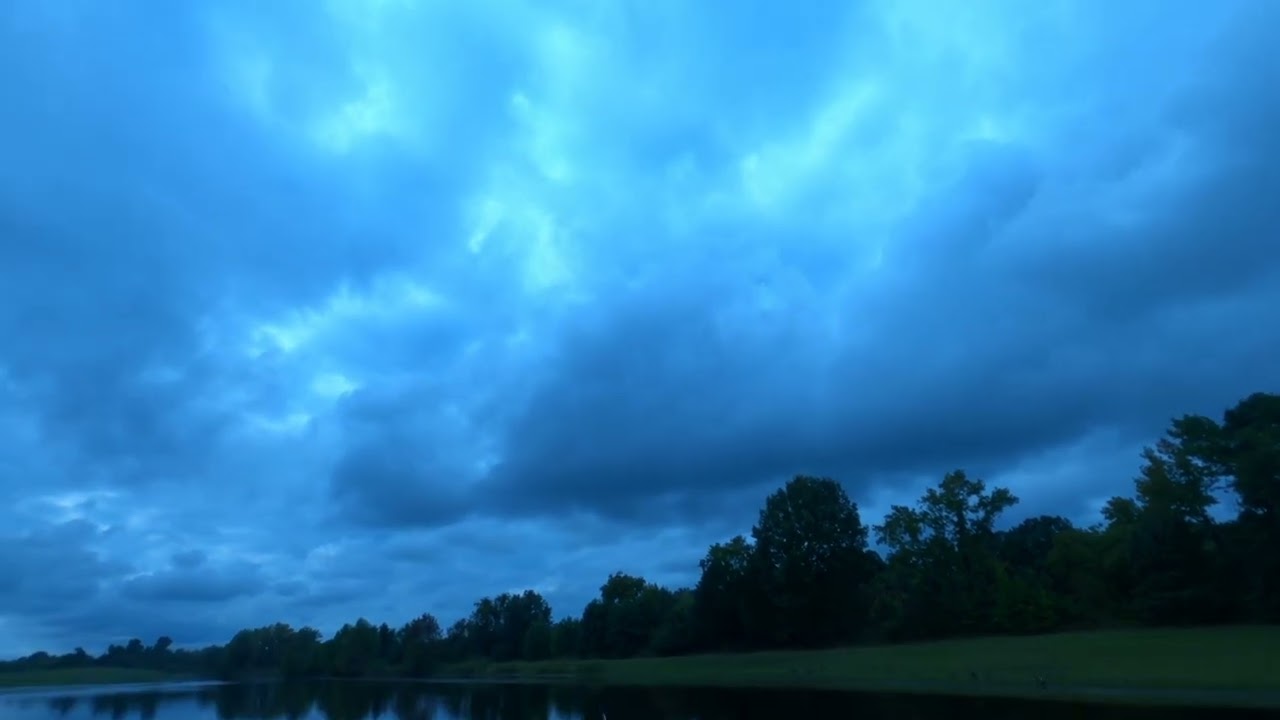 Bass fishing in pond