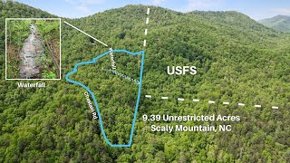 901 Chastain Rd, Scaly Mountain, NC 28775 - 9.39 Unrestricted Acres, USFS, Waterfall - Driving Video