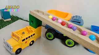 MARBLE RUN RACE ASMR∆∆HABA SLOPE∆∆Dump truckΔΔASMRマーブルレース ΔΔごみ収集車