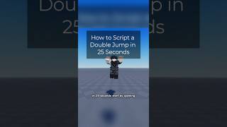 How to script a double jump 🚀 #robloxstudio #tutorial #roblox