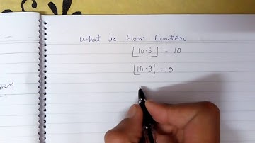 what is a floor function