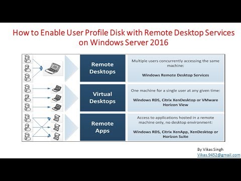 26 - How to Enable User Profile Disk with Remote Desktop Services on Windows Server 2016