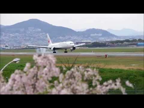 伊丹空港逆ランRW14R 着陸&離陸