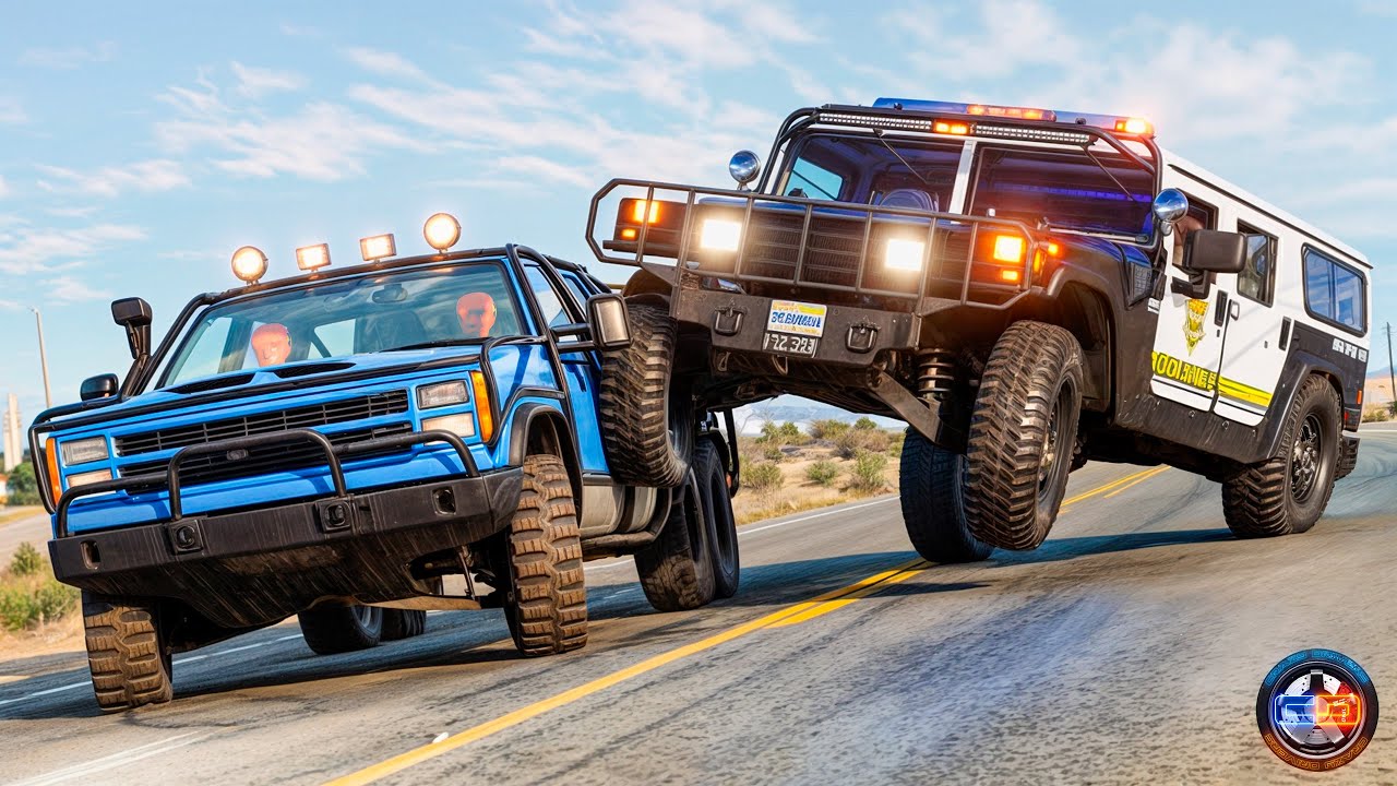 Police Car Chases #4 - BeamNG drive
