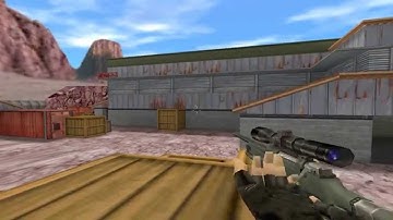 Прострел на карте de_nuke cs 1.6