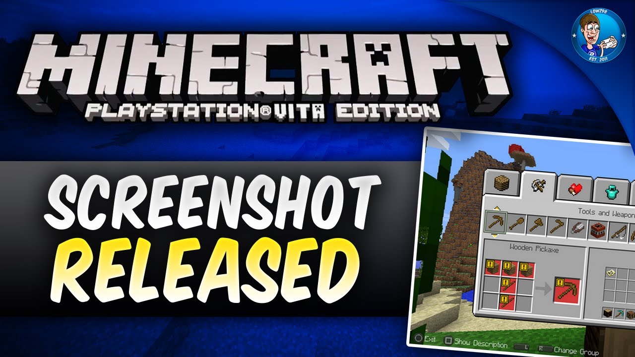 Minecraft PS VITA Edition - First SCREENSHOT Released! - YouTube