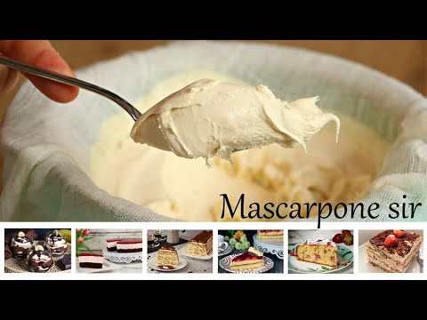 DOMAĆI MASCARPONE SIR na brz i jednostavan način od samo 2 sastojka - Homemade mascarpone cheese