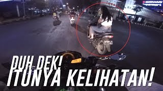 Cewek Nungging Seksi Abis! Riding pake Z250 nya FredySan