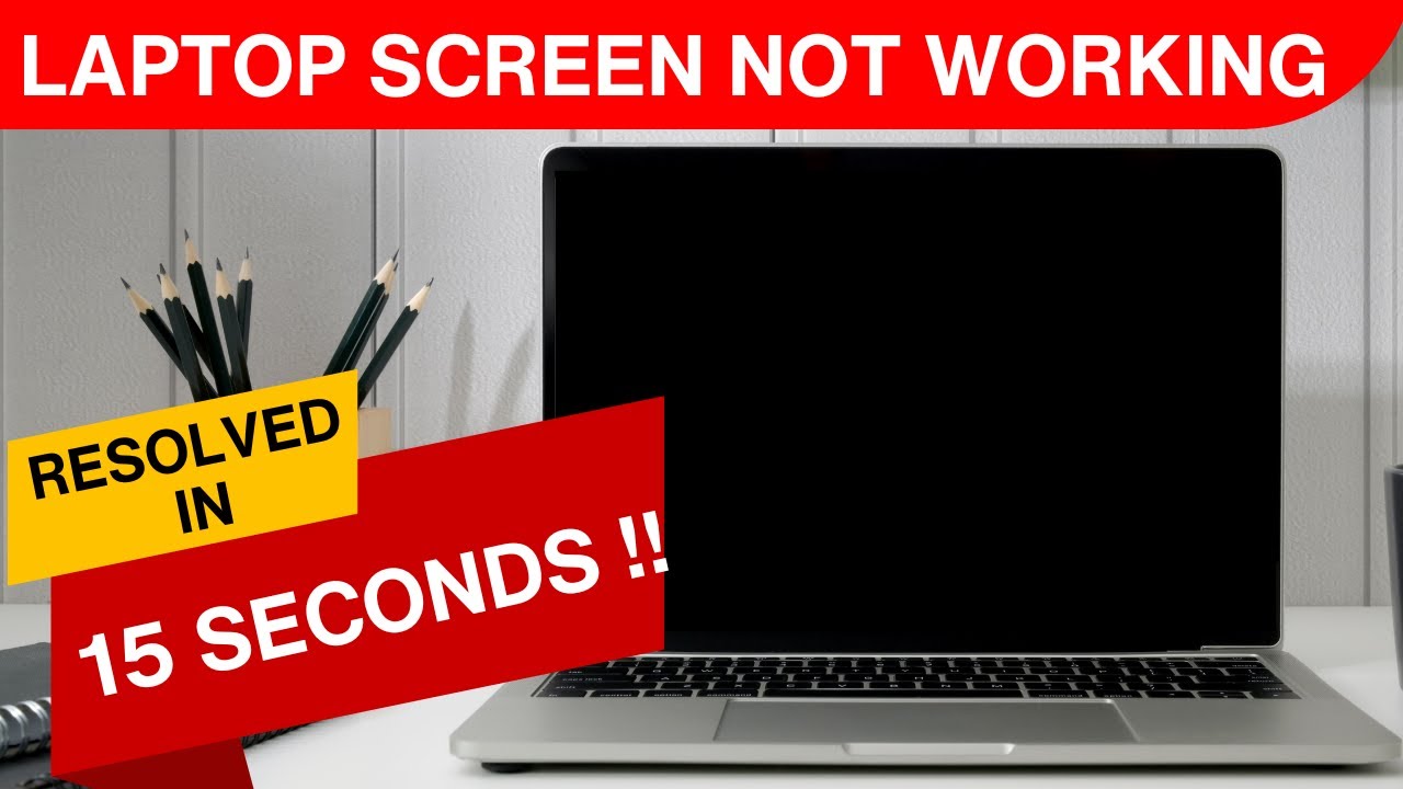 LAPTOP SCREEN NOT WORKING ! Resolved in 15 Seconds 😱 - YouTube