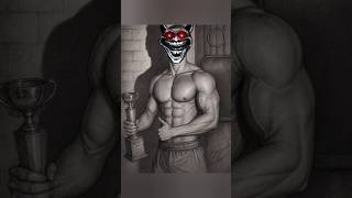 Realistic Bodybuilder Pencil Sketch ✏️ Gym Art Transformation #shorts #drawing #sketch
