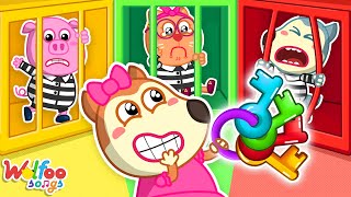 Let's Escape From The Color Prison🗝️🌈 Color Song 🎶 Wolfoo Nursery Rhymes & Kids Songs