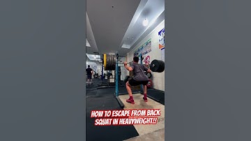 How to escape from heavyweight back squat #backsquat #escape #weightlifting #crossfit #heavyweight