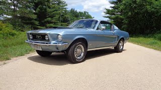 1968 ½ Ford Mustang GT 428 Cobra Jet 4 Speed in Blue & Ride on My Car Story with Lou Costabile