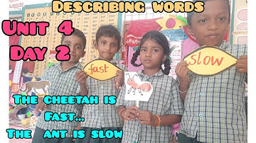 unit4 Term2 Animals in the forest/English Ennum Ezhuthum/ 2b.Introducing describing words tall short