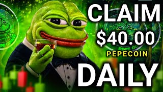 FREE PEPECOIN | CLAIM NOW - $40 + $100 Daily _ Instant Withdrawal - Pepe Faucet.