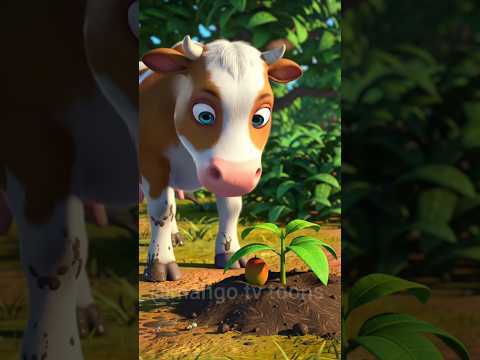 amazing moment between a cow and a mango tree! 🐄🥭 #youtubeshorts #virel