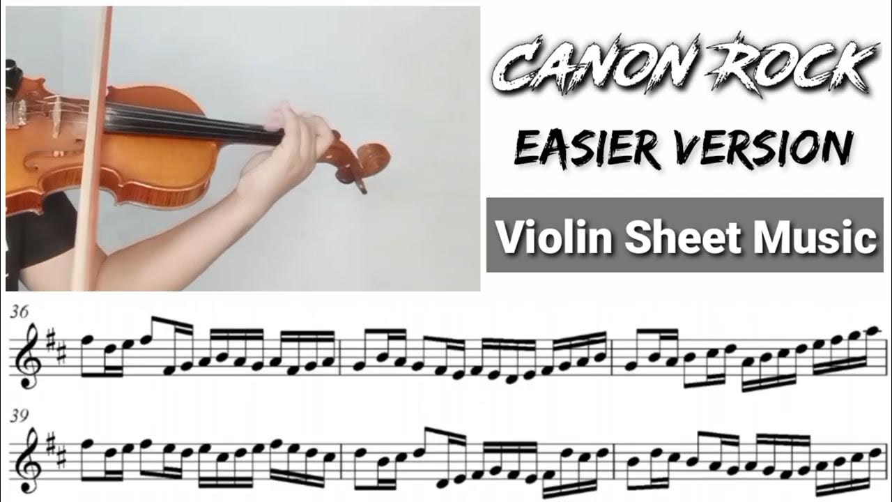 [Free Sheet] Canon Rock [Violin Sheet Music] YouTube