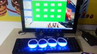 How computer control the led bracelet ？？