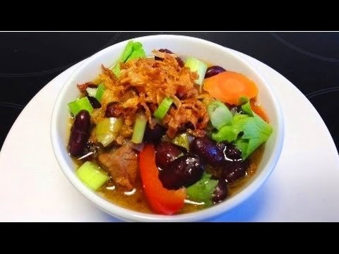 How To Make Ney Bean Soup Brenebon Soup Cara Membuat Sup Kacang Merah-11-08-2015