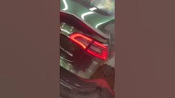 Eagle Eye Tail light on an emerald green Tesla 😍 #teslamodel3 #teslamodely #teslaupgrade #tesla