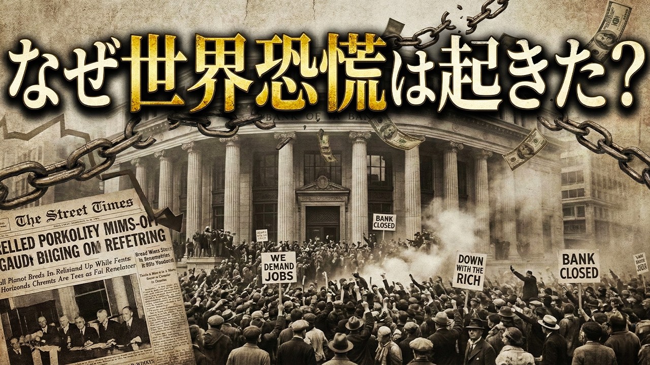 世界恐慌の原因は株価暴落ではなかった。教科書が教えない真犯人とは？